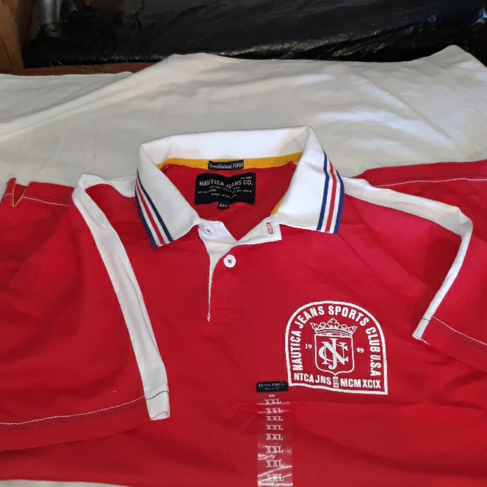 Men's (NAUTICA JEANS CO.) Designer Polo Shirt. XXL